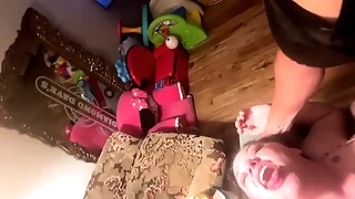 Coward crossdresser fucks BBW Part 2